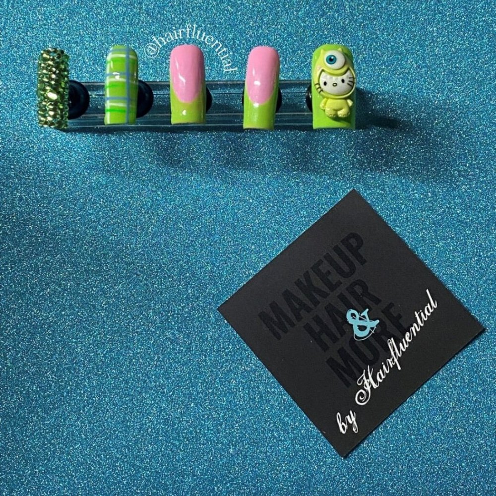 Door Monsters Press on Nails set